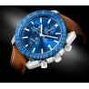 Zegarek Męski Giewont Chronograph Sapphire Brązowo Niebieski GW8720-A2