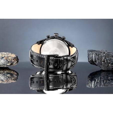 Zegarek Męski Giewont Chronograph Sapphire Czarny GW7650-A4