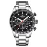 Zegarek Męski Giewont Chronograph Sapphire Srebrno Czarny GW9140-B1
