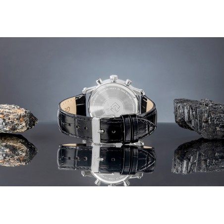 Zegarek Męski Giewont Chronograph Sapphire Srebrno Niebieski GW6260-A4