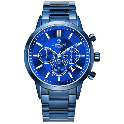 Zegarek Męski Giewont Chronograph Sapphire Niebieski GW8510-B4