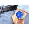 Zegarek Męski Giewont Chronograph Sapphire Srebrno Niebieski GW8510-B3