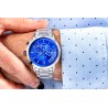 Zegarek Męski Giewont Chronograph Sapphire Srebrno Niebieski GW8510-B3