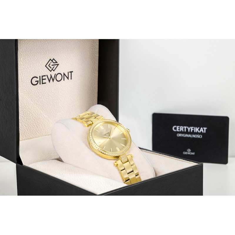 Zegarek Damski Giewont Sapphire Złoty GW9890-B2
