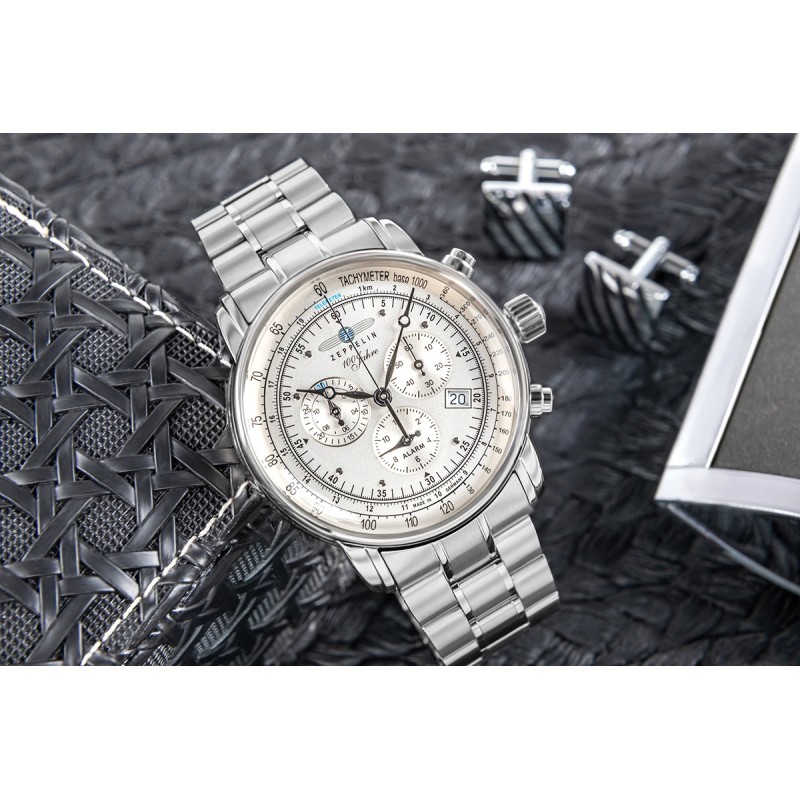 Zegarek Męski ZEPPELIN 100 Jahre Chronograph 7680MB-1 + BOX