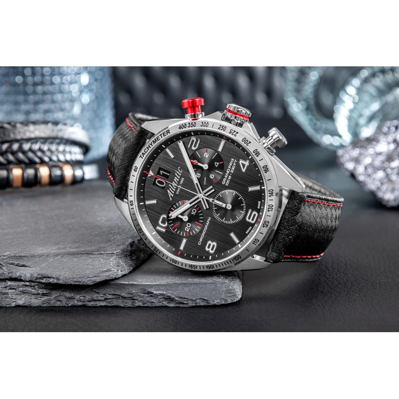 Zegarek Męski Atlantic Grand Prix Chrono 55463.41.65 + BOX