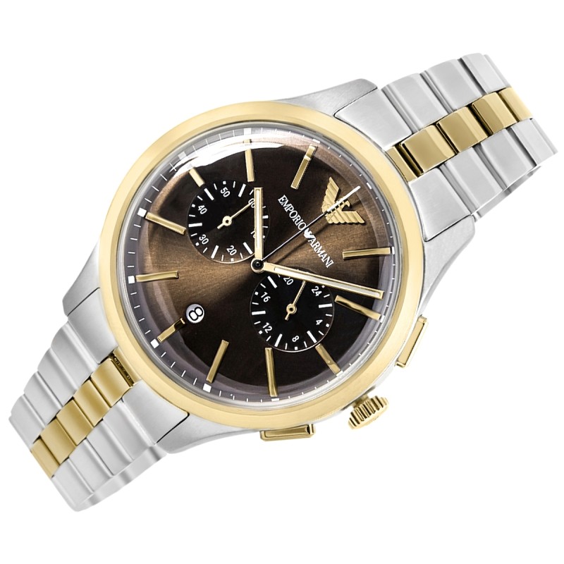 Zegarek Męski Emporio Armani Dario Chronograph AR80084SET + BOX