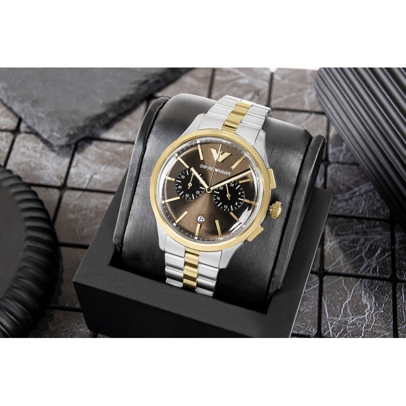 Zegarek Męski Emporio Armani Dario Chronograph AR80084SET + BOX