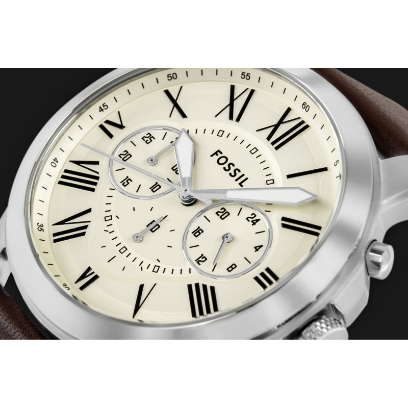 Zegarek Męski FOSSIL Grant Leather FS4735 + BOX