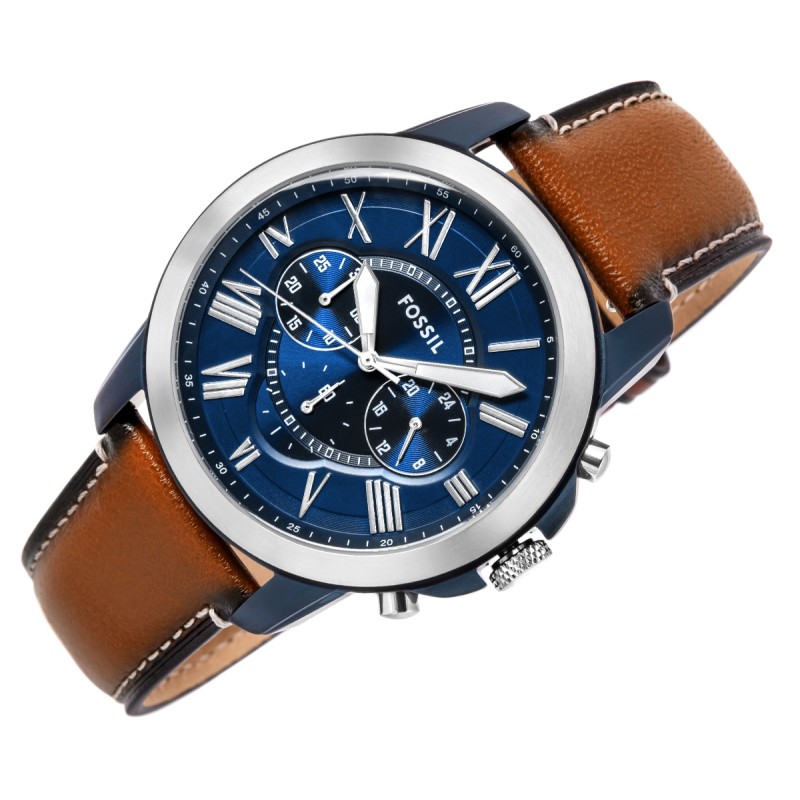 Zegarek Męski FOSSIL Grant Leather FS5151 + BOX