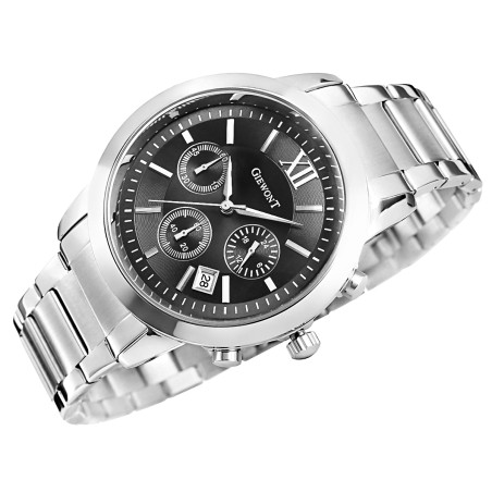Zegarek Męski GIEWONT Apex Chrono GW6480-1 Chronograf Silver/Black