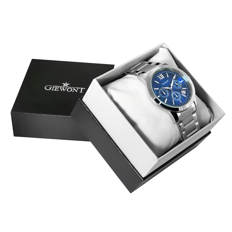 Zegarek Męski GIEWONT Apex Chrono GW6480-2 Chronograf Silver/Blue