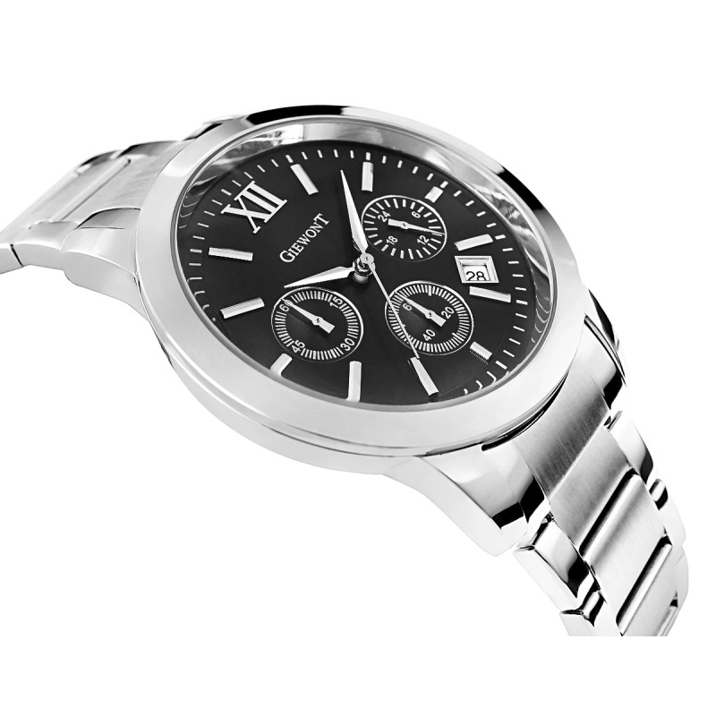 Zegarek Męski GIEWONT Apex Chrono GW6480-1 Chronograf Silver/Black