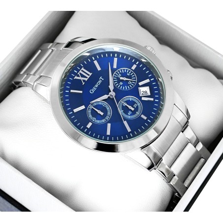 Zegarek Męski GIEWONT Apex Chrono GW6480-2 Chronograf Silver/Blue